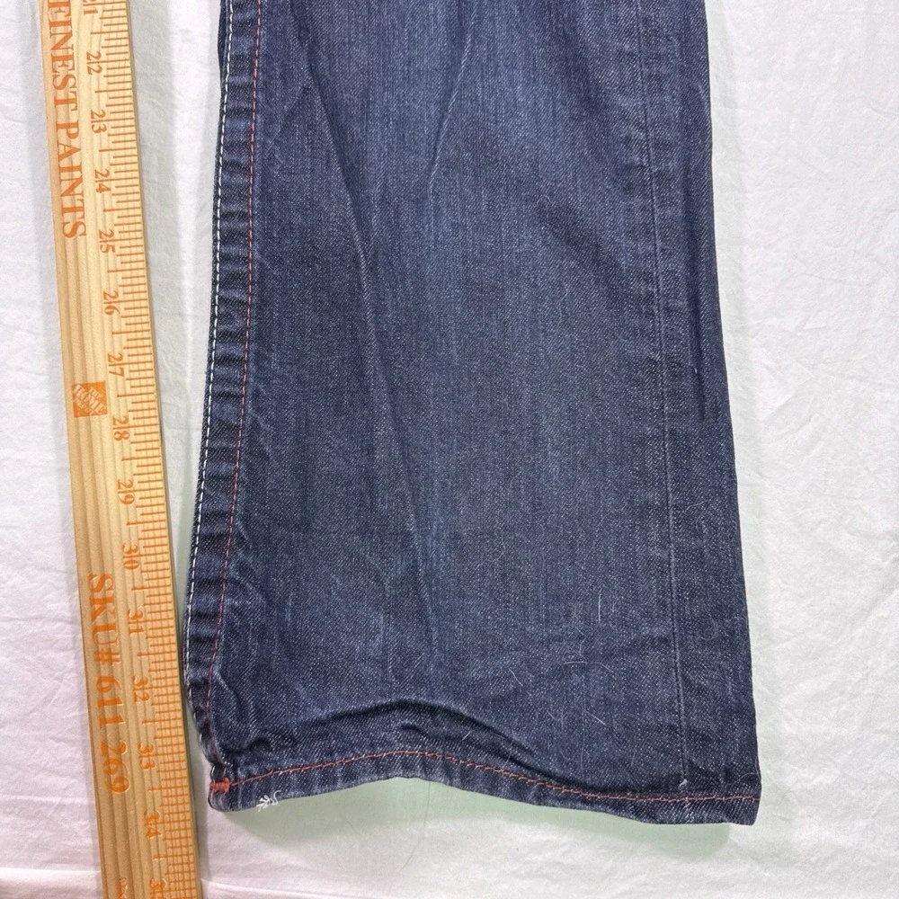 True Religion jeans Men's  33 Relaxed Straight  dark wash y2k no snap or flap